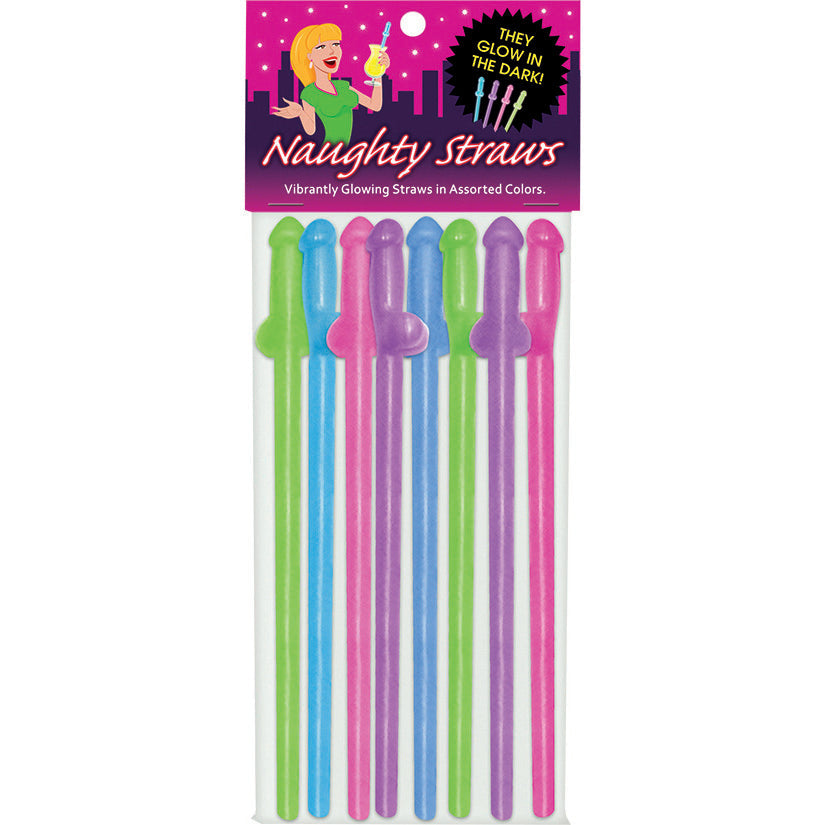 Glow-in-the-Dark Naughty Straws